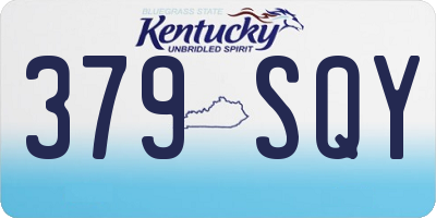 KY license plate 379SQY