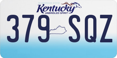 KY license plate 379SQZ