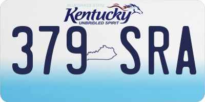 KY license plate 379SRA