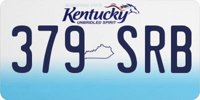 KY license plate 379SRB