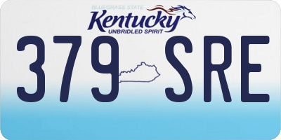 KY license plate 379SRE