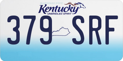 KY license plate 379SRF