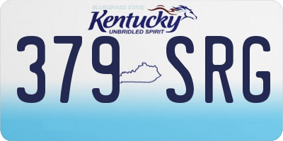 KY license plate 379SRG