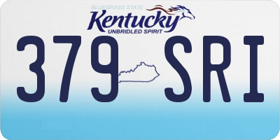 KY license plate 379SRI