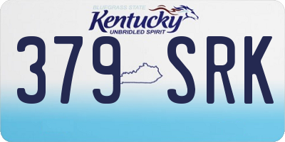 KY license plate 379SRK