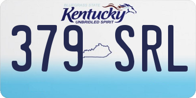 KY license plate 379SRL
