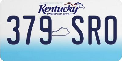 KY license plate 379SRO