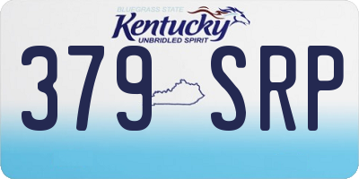 KY license plate 379SRP