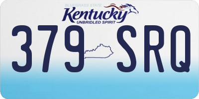 KY license plate 379SRQ