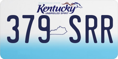 KY license plate 379SRR
