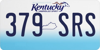 KY license plate 379SRS