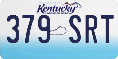 KY license plate 379SRT