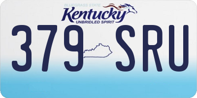KY license plate 379SRU