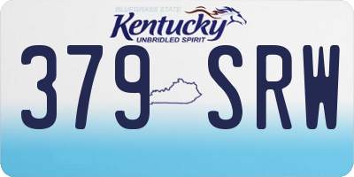 KY license plate 379SRW