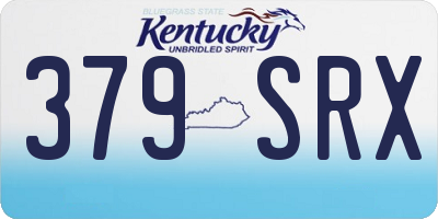 KY license plate 379SRX
