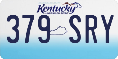 KY license plate 379SRY