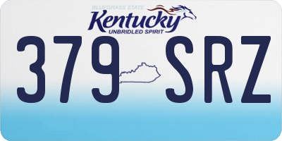 KY license plate 379SRZ