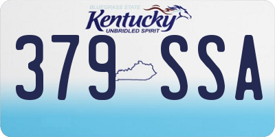 KY license plate 379SSA