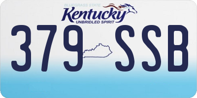 KY license plate 379SSB