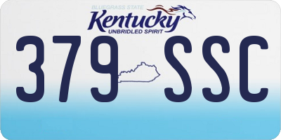 KY license plate 379SSC