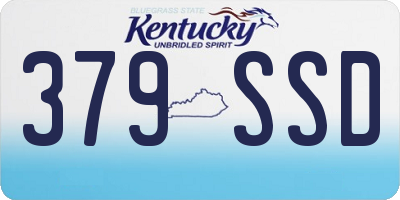KY license plate 379SSD