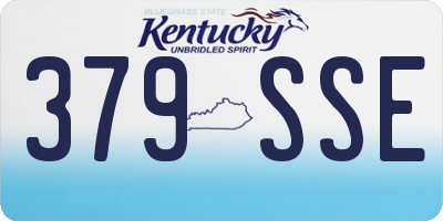 KY license plate 379SSE