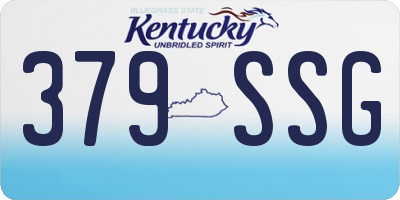 KY license plate 379SSG