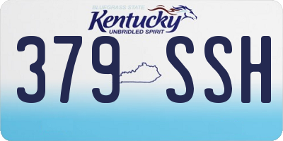 KY license plate 379SSH