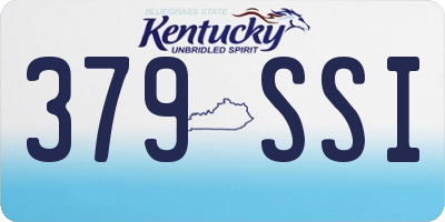 KY license plate 379SSI