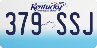 KY license plate 379SSJ