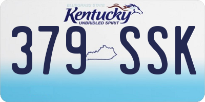 KY license plate 379SSK
