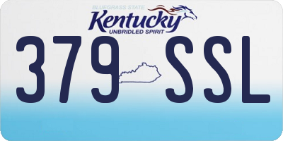 KY license plate 379SSL