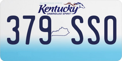 KY license plate 379SSO