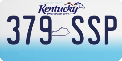 KY license plate 379SSP