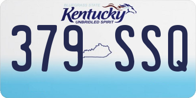 KY license plate 379SSQ