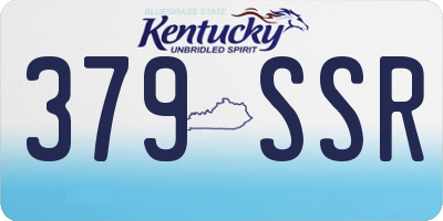KY license plate 379SSR