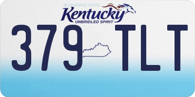 KY license plate 379TLT