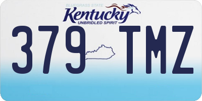 KY license plate 379TMZ