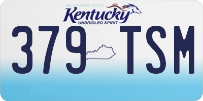 KY license plate 379TSM