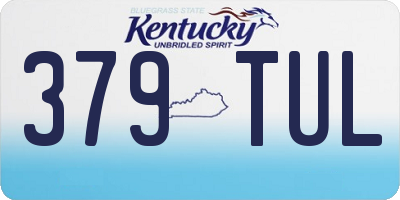 KY license plate 379TUL