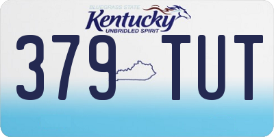 KY license plate 379TUT