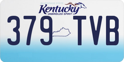 KY license plate 379TVB
