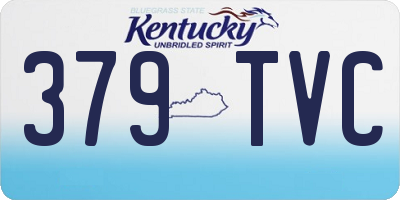 KY license plate 379TVC