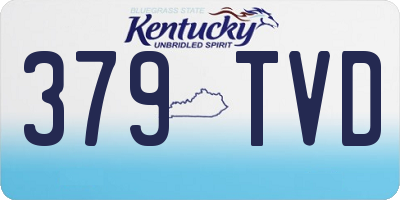 KY license plate 379TVD