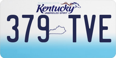 KY license plate 379TVE