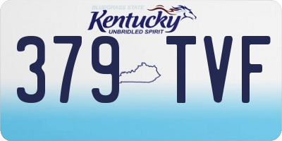 KY license plate 379TVF