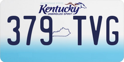 KY license plate 379TVG
