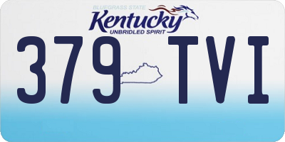 KY license plate 379TVI