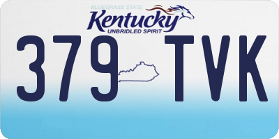 KY license plate 379TVK