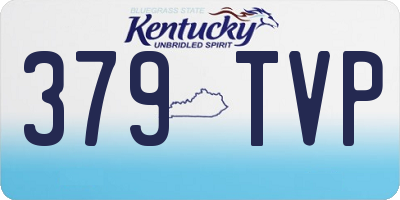 KY license plate 379TVP